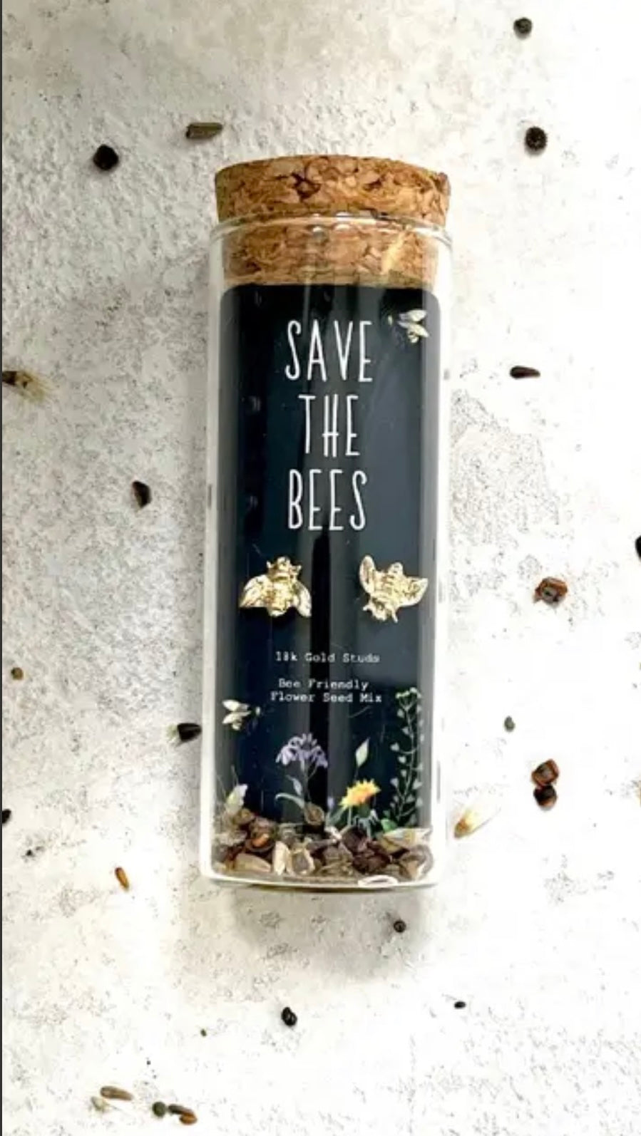 Save the Bees Jewelry +  Wildflower Seeds