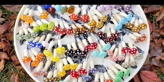Glass Mushrooms | TyKat Glass